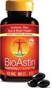Nutrex Hawaii BioAstin Hawaiian Astaxanthin - 4mg, 60 Softgels - Farm- Direct Premium Antioxidant dodatek k podpoře očí, kůže, kloub a imunitního systému zdraví - Non- GMO & gluten- Free
