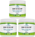 Calcium delle alghe marine per cani e gatti 14oz, supplemento di calcio per l'equilibrio cibo fatto in casa, testato per la purezza, più conveniente della concorrenza, Vet Raccomandato, Exly Nature's Best Seaweed Calcium (3 pacchetto)