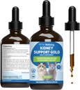 Cats üçün Pet Wellsen Kidney Support Gold - Sağlam Kidney funksiyası, avadanlıq Balance, Energy Levels, Rehmannia, Dong Quai - Veterinarian-Formulated Herbal Supplement 4 oz (118 ml)