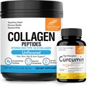 Sandhu 's Collagen Peptydes Proszek & Kurkumina z Bioperine 124; Wspomaga immunologiczną funkcję