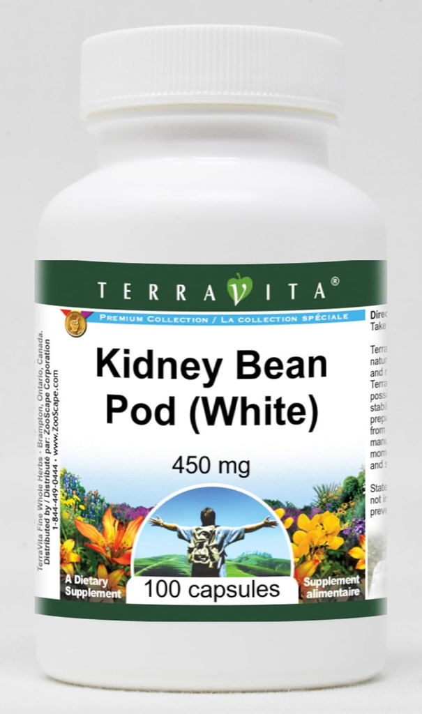 Kidney Bean Pod (White) - 450 mg (100 Capsules, ZIN: 511340)