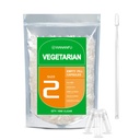 wananfu Size 2 Empty Capsules Vegetarian (500 Count) Bundle with 2 Micro Lab Spoons, Clear Fillable Veggie Pill Capsules Size 2 for Making Your Own Supplements