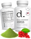 Thyroid Defense - Thyroid Support Supplement for Women and Men, Selenium with Iodine, Zinc, B12, Ashwagandha and L-Tyrosine, Supports Hormone Health, Energy and Metabolism