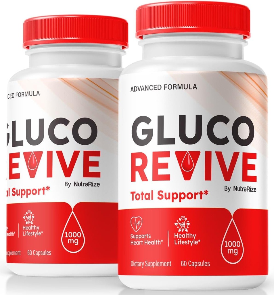 (2 Pack) Gluco Revive - Offizielle Gluco Revive Pillen für stabile Levels, Zirkulation und Gesamtgesundheit, natürliche GlucoRevive Unterstützung für Wohlbefinden, GlucoRevive Pastillas Review (120 Kapseln)