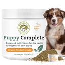 Organic Puppy Vitamins with Organic Pumpkin Protein | 1 Lb | 45 Scoops | Daily Dog Multivitamin with Prebiotics, Probiotics for Immune Support, Skin Coat, Digestion, Joint Health | Puppy Complete