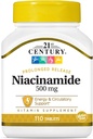 21. Century Niacyna 500 Mg Flush Free kapsułki, 110- Count (Opakowanie 3)