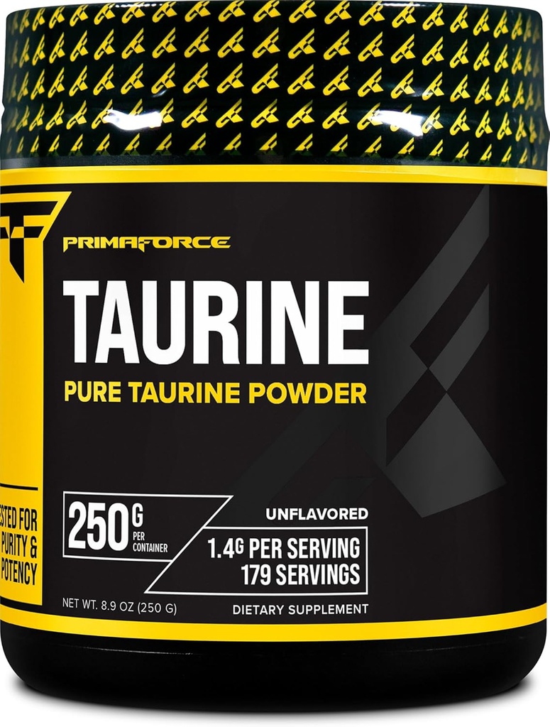 PrimaForce Taurine Powder, 250 Bedste - Non- GMO & Gluten Free Supplement