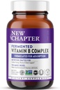 Nytt kapitel Vitamin B Complex, Fermented Vitamin B Complex, USDA Organic, ONE Daily för Cellular Energy + Brain + Beauty, 100% Vegan, Glutenfri - 60 Count