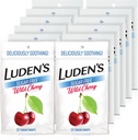 Luden's Sugar Free Wild Cherry Throat Drops, Sore Throat Yardım, 25 Count (12 Paket)