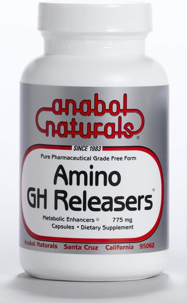 Anabol Naturals Amino GHogenylers Pre-Workout Aminosyre Supplement - MetaboEnhancer med L-Glutamin og L-Arginin for Lean Muscle, 500 kapsler
