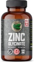 Zinc Glycinate 23 mg gehigarria - 150 Vegan Caps Pure Lab bitaminak - Amino Acid Salt for Healthy Skin & Nails - Laguntza ematen du Immune System, Prostate, Vision - Made in Canada