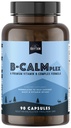 Natural Rhythm B-CALMplex B-Complex Vitamin Supplement, Comprehensive B Vitamin Blend with Methylfolate & B12, 3 Month Supply, 90 Capsules