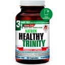 Naren Healthy Trinity Probiotics Addition - 60 Dairy and Gluten Free Gel капсули - Подобряване на здравето на gut и digestive, - 30 милиарда CFU - Lactobacillus Acidophilus, Bifidobacterium, Bulgaricus