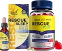 RESCIUCItime Strond Time Paquet d'ajuda 3Pk - Bach Sler Sopper, 10mL Slid Melts, 28Ct Plus dormir Gleies amb 5mg Melatonin/dose, 60Ct