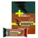 Greens + Plusbar Energy Chocolate | Gluten Free Energy Bar | Verdes orgánicos | Chocolate escuro orgánico | Non GMO | 12 bares