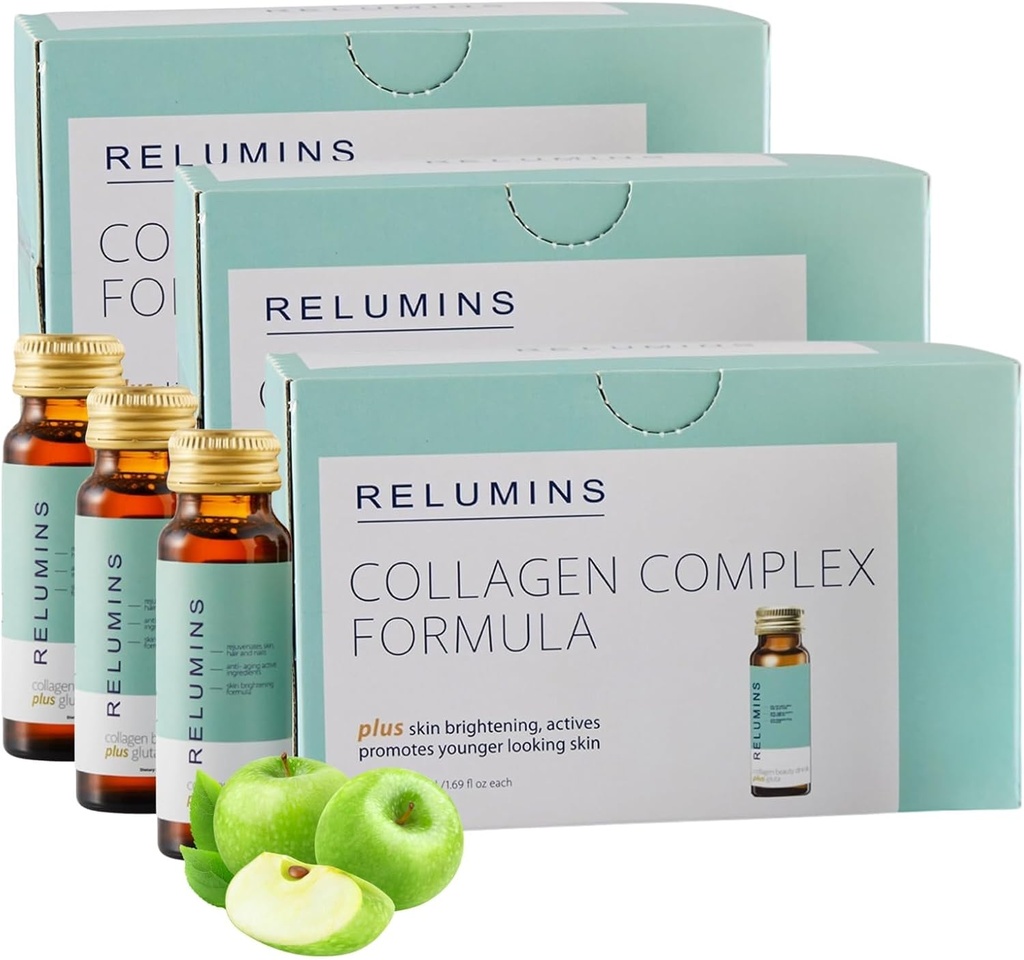 Relumins Advanced Colagen Beauty Drink with Glutatione, Hyaluronic Acid & Antioxidanti 