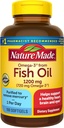 Nature Made Fish Omega 3 Adds, Omega 3 Balıq Yağı Ethyl Esters 1200 mg Softgels kimi, Ethyl Esters üçün EPA DHA Eksperti, Brain, Eye Support, Bir Gün, 100 Softgels