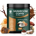 Lukaree Mushroom Café 14 em 1 Cogumelo instantâneo Café Arábica Cogumelo em pó com Mane de Leão, Reishi, Chaga, Cordyceps, Shiitake, Maitake, Turquia cauda para foco Imunidade Energia 8 onças (227g)