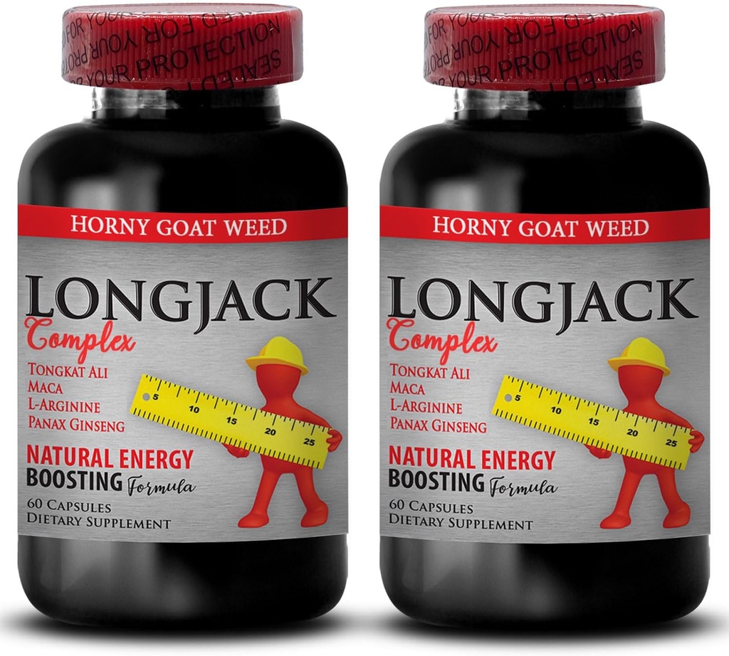 Természetes férfi varázstabletta mérete és hossza növelése - LONGJACK mérete UP (All Natural Formula) - tongkat ali kivonat - longjack for men - tongkat ali Complex - 2 palack 120 kapszula