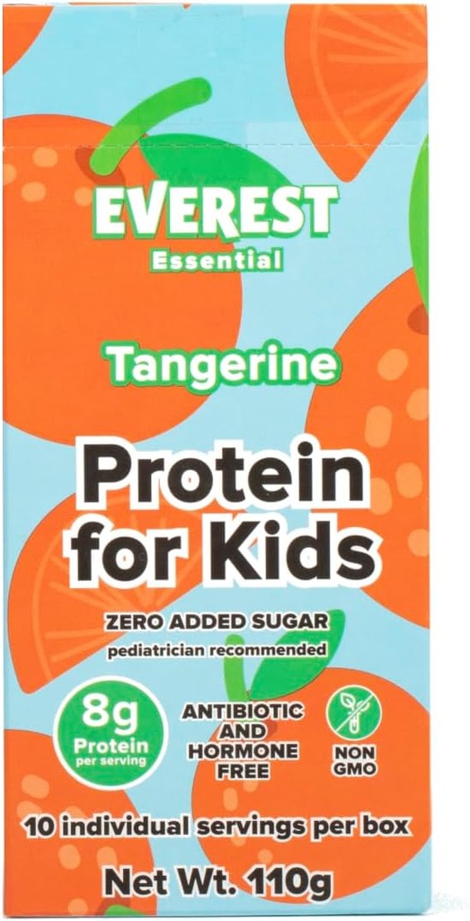 Everest Essential Clear Whey Protein - Tangerine 20g Protein per Serving, basta aggiungere ad acqua, luce e rinfrescante, Zero Sugar, No Oils