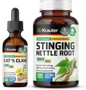 Bio KRAUTER Gatos Garra Tintura 2 Fl. Oz. & Stinging Nettle 100 Cápsulas