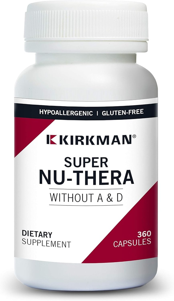 Kirkman Super Nu-Thera® w/o A- ja D-vitamiinit - Hypoallergenic 