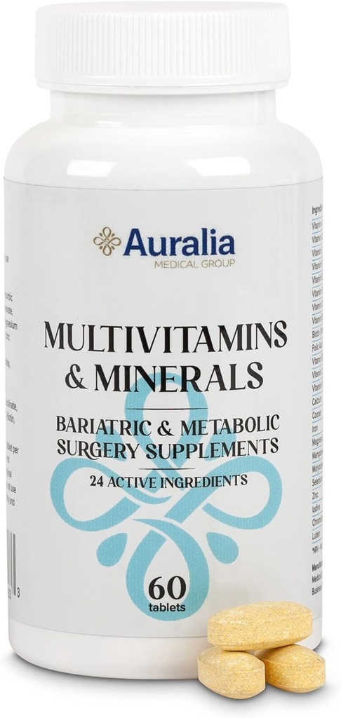 Bariatric Multivitamins with Iron & Calcium Vitamins 1 PER Day Gastric Sleeve Bypass Surgery Patients Supplements 60 Tablets (2-Month Supply)