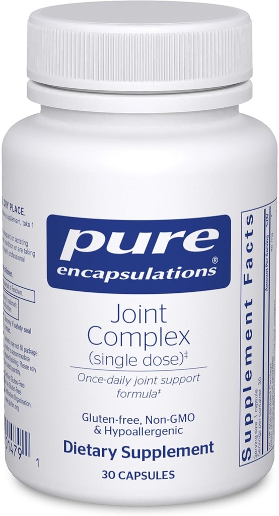 Pure Encapsulations Joint Complex (ühekordne annus) | Üks kord päevas lisand liigeste liikuvuse, mugavuse, kudede ja kõhre tervise toetamiseks * | 30 kapslit