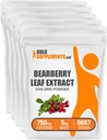 BulkSupplements.com Bearberry Leaf Extract Powder - Uva Ursi Extract, Bearberry Piens, Bearberry Leaf Powder - Vegan & Gluten Free, 750mg uz vienu Kalpotāju, 5kg (11 mārciņas) (iepakojums no 5)