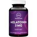 MRM Melatonin 3 mg - Supports Relaxation & Sleep-Wake Cycle for Men & Women, Non-Habit Forming Capsules, Drug-Free, Vegan, Gluten-Free, Non-GMO Supplement for Adults - 60 Servings