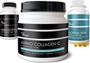 Marine Collagen + Vitamini za lase + Omega-3 Ribje olje - Beauty Nutrition Trifecta Bundle - Koža, Nails, Joints, Staranje Nutraceuticals