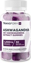 TransformHQ Ashwagandha Gumies 1,200mg, 60 Gumies (vegyes Berry Flavor) - Ashwagandha Herbal kivonat kiegészítés - 30 Servings, Gluten Free, Non-GMO