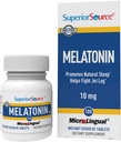 المصدر: Melatonin 10 mg - Healthy sleep Support supplement for Adults - Melatonin Formula with Chamomile Aids restful sleep - 100 Sublingual Dissolving Tablets