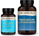 Dr. Mercola Magnis L-treonate & Calcium su D3 & K2, 30 Servings, Dieta Priedas, Kaulų sveikata, Ne GMO