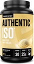 Hersteller Authentic ISO Whey Protein Isolate Powder - Low Carb, Non-GMO Muscle Building Protein w/No Fillers, Post Workout Recovery - 30 Servierungen, Vanille