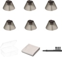 6 الكونتات GN Resound sure Fit Hearing Aid Domes for Standard Receiver BTE Hearing Amplifier Ear Tips Domes