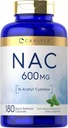 Carlyle NAC N-Acetyl Cysteine 600 mg ... 180 kapselia... Piparminttu...