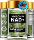NAD gehigarri Liposomalak emakumeen erresveratrol NAD + w/Berberine osagarria, Quercetin, Noni | Boosts NAD zahartzearen aurkakoa, Bravfin euskarria, Gut Heath - 60 kapsulak