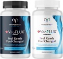 VitaFLUX Triple Power Nitric Oxide Supplement för Male Performance + VitaFLUX Women's Nitric Oxide Booster Supplement, Öka cirkulationen, öka energi och hjärthälsa, prestanda, uthållighet, energi