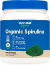 Nutricost Organic Spirulina prašek 454 Grams, 1LB - Pure, Certified Organic Spirulina