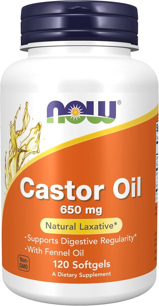 Castor Oil 650mg 120 Softgels (Pakki 2)