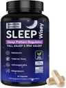Wisey Natural Sleep Aid - Promotes Healthy Sleep and Relaxation - Herbal Sleep Supplement for Adults with Valerian, Melatonin, Magnesium, Ashwagandha - Non-Habit Forming - 60 Capsules