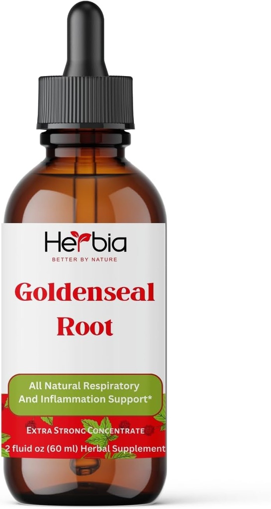 Organic Goldenseal Root Extract- Boost Imunity, Antioxidanty, Liquid Alkohol Extract, 60 Servings 2 Fluid oz (60 ml)