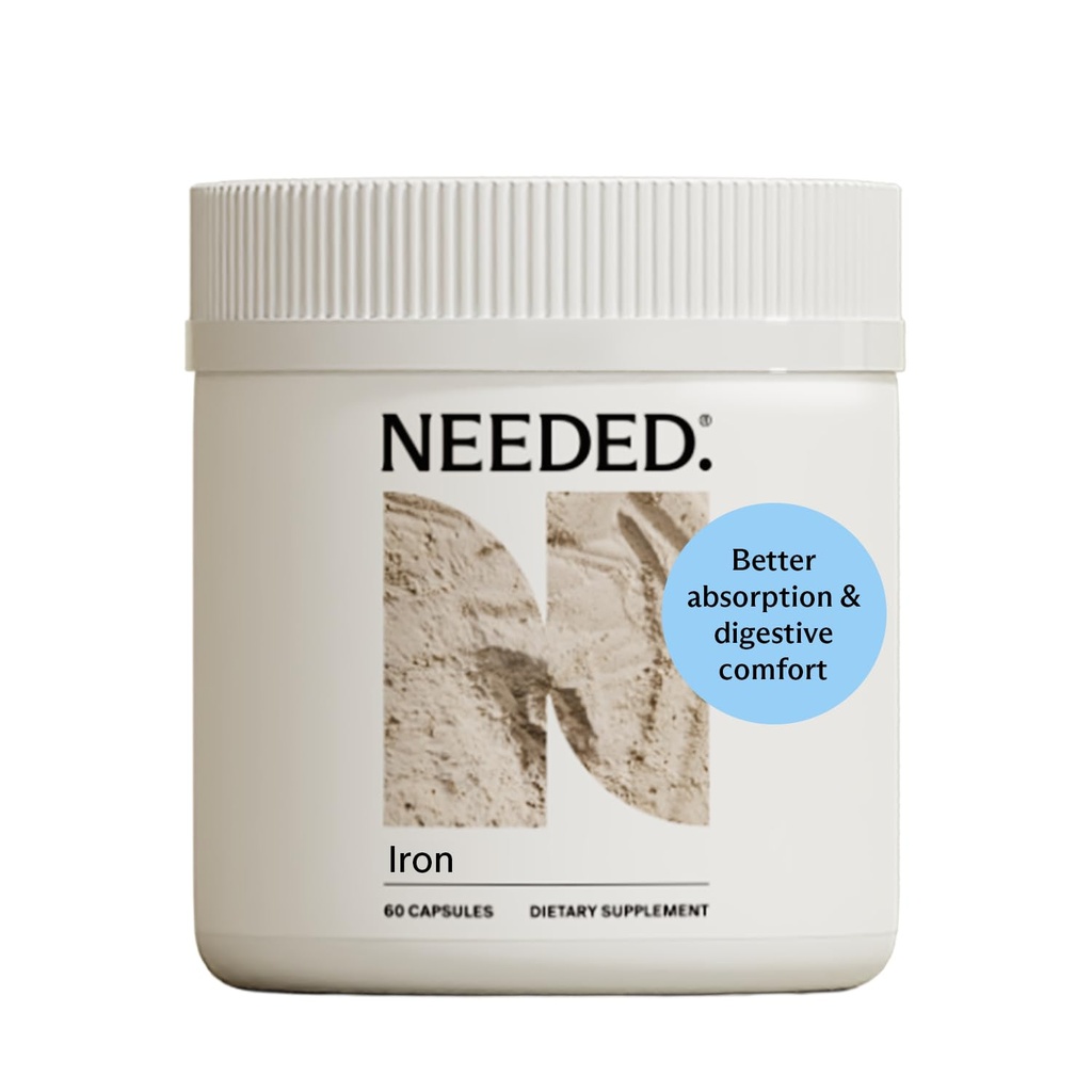 Needed. Prenatal Iron Supplement - Pregnancy, Breastfeeding, Postpartum - Aids Energy, Birth Weight & Baby's Neural Development - Non-Constipating & Gentle on Stomach - Flexible Dosing for Pregnancy