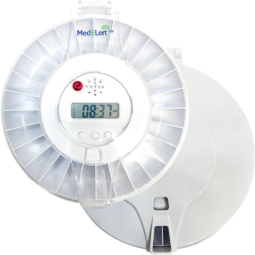 Referencia automàtica de Pil Dispenser per al Elderly amb alarma, 28 comparades Màquina per a la Metge, Electronic Timed Fell Dispenser , organitzador de la màquina tancada FSA/HSA Eligible