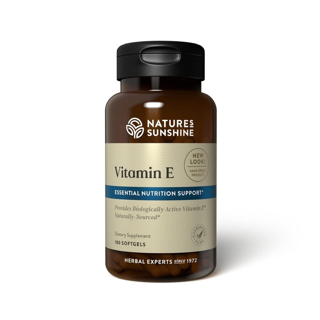 Natur Sonnenschein Vitamin E 100 IU, 180 Softgels