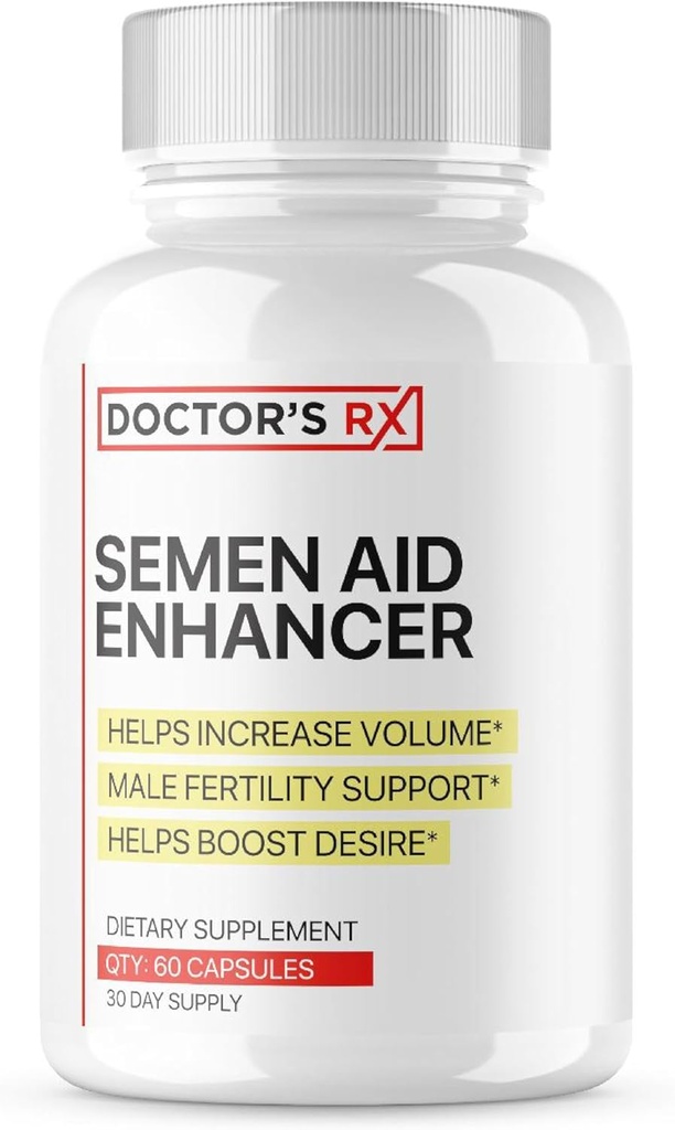 DRX Semen Volume ATM | Boost Desire, Mood, Enerji, Yük Boyutu | Maca, Muira Puama + 7 Daha Fazla Ultra Dosed Güçlü Malzemeler | 3rd Parti Test Edilmiş Formula & ABD Şişe - 60 Capsules