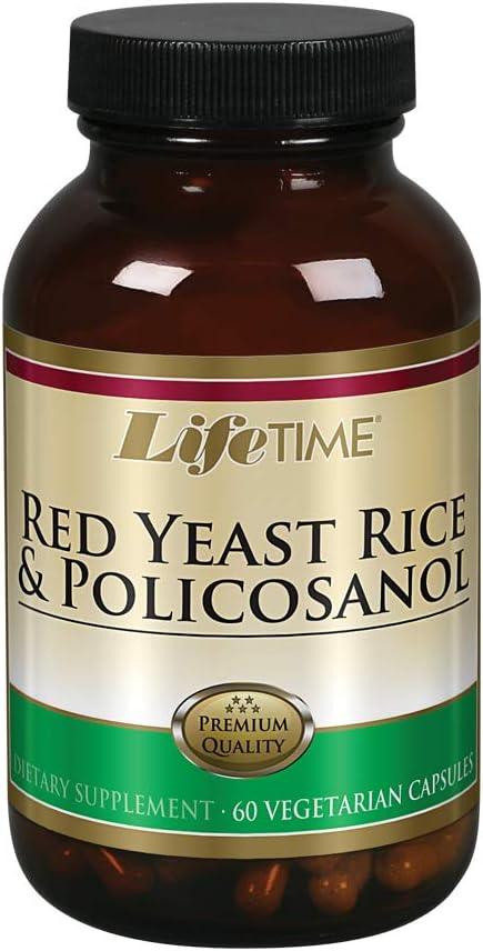 LIFETIME Red Yeast Rice & Policosanol Veg, 60 Kont