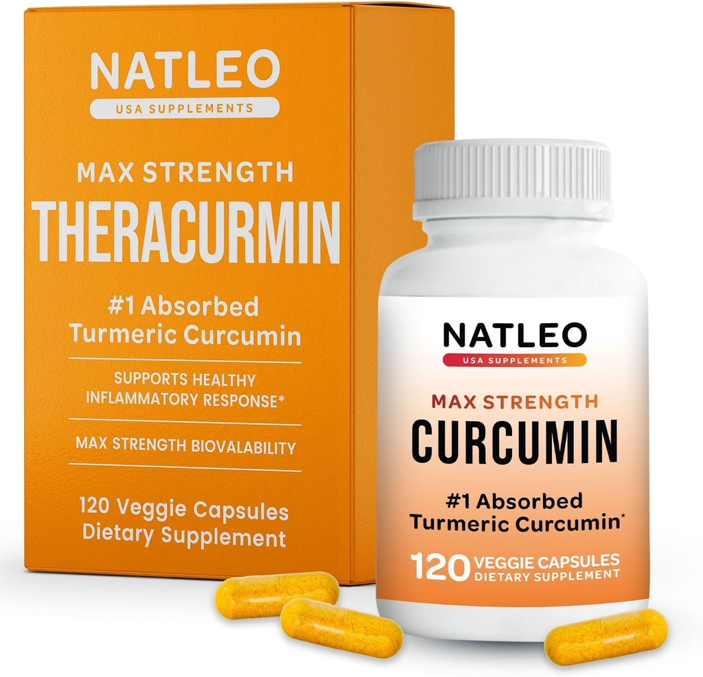 Theracurmin Turmeric Curcumin 보충교재, 120 조사, 높은 흡수 Turmeric & Curcumin - 남자와 여자를 위한 합동 보충교재 - 42.6X 더 Bioavailablity