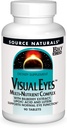 Source Naturals Visual Eyes Dietary Supplement - Bilberry Extract, Lipoic Acid 및 Lutein이있는 멀티 너트 복합체 - 90 정제
